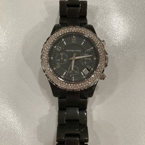Michael Kors Ceramic Dark Grey Watch